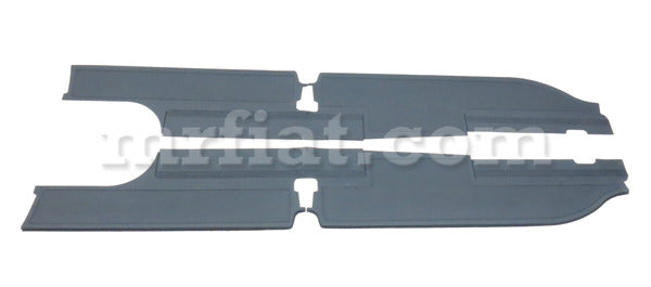 Mercedes W180 220a 220 S Cab Coupe Grey Door Sill Rubber Mat Set 2 Pcs Interior Mercedes   