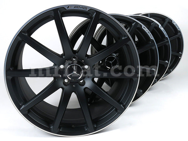 Mercedes SL R231 AMG Black Matte Forged Wheel Set Rims Mercedes   