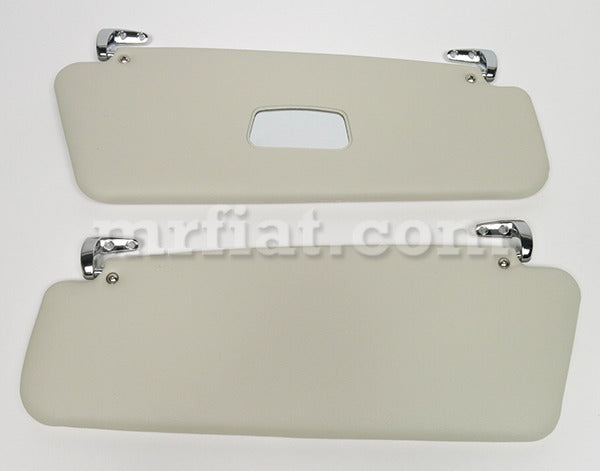 Mercedes W111 220 250 280 SE Convertible Cream Sunvisor Chrome Hinges Set Interior Mercedes   