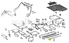 Cargar imagen en el visor de la galería, Mercedes W113 230SL 250SL 280SL Pagoda 1963-1971 Door Sill Mat Left Interior Mercedes   
