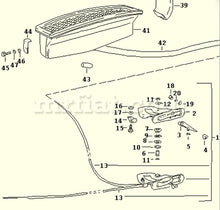 Load image into Gallery viewer, Porsche 356 BT6 C Bowden Fresh Air Cable Cables Porsche   
