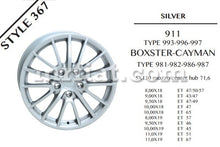 Load image into Gallery viewer, Porsche Boxster Cayman Type 981 982 986 987 Wheel 9.5X19 Style 367 Rims Porsche   
