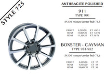 Load image into Gallery viewer, Porsche Boxster Cayman Type 981 982 Wheel 9.5X20 Style 725 *Made in Italy* Rims Porsche
