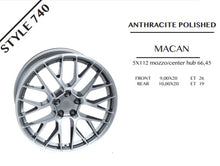 Cargar imagen en el visor de la galería, Porsche Macan Wheel 10X20 Style 740 *Made in Italy* Rims Porsche   
