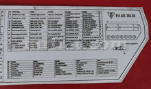 Cargar imagen en el visor de la galería, Porsche 911 2700 3000 Fuse Box Adhesive Electrical and Ignition Porsche   
