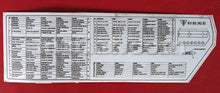 Cargar imagen en el visor de la galería, Porsche 911 2700 3000 Fuse Box Adhesive Electrical and Ignition Porsche   
