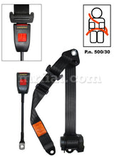 Cargar imagen en el visor de la galería, Porsche 911 912 Front Three Point Seat Belts Set 1965-93 Premium Quality Interior Porsche
