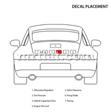 Load image into Gallery viewer, Porsche 911 914 Engine Oil Level Decal 1965-72 Accessories Porsche   
