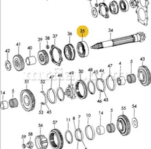 Cargar imagen en el visor de la galería, Porsche 911/930 Cylindrical Roller Bearing 2nd Oversize 1972-89 Interior Porsche   
