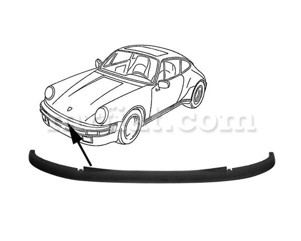 Porsche 911/930 Front Bumper Seal Strip 1974-89 Glass and Seals Porsche   