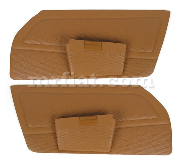 Porsche 911 912 Dark Tan Door Panel Set W/ Pocket 1968 Doors Porsche   