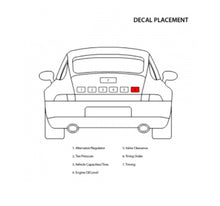 Load image into Gallery viewer, Porsche 914 Firing Order Decal 1970-76 Accessories Porsche   
