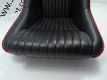 Cargar imagen en el visor de la galería, Fiat 124 Spider – Abarth seat imitation leather black red stitching Abarth Parts MrFiat

