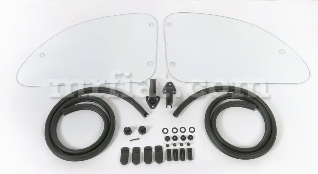 Fiat 500 Rear Side Pop Out Window Kit 19657-75 Glass and Seals Fiat   