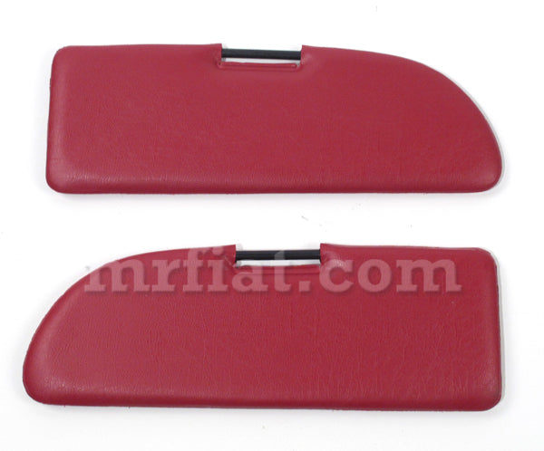 Fiat 500 600 Red Sun Visors Set Interior Fiat   