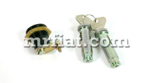 Cargar imagen en el visor de la galería, Fiat 124 Spider 2000 Pininfarina Door Trunk Lock Cylinders Set 1979-1985

