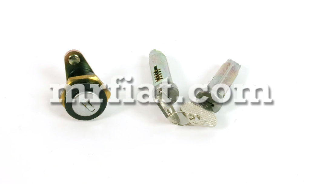 Fiat 124 Spider 2000 Pininfarina Door Trunk Lock Cylinders Set 1979-1985 Doors Fiat   