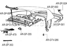 Cargar imagen en el visor de la galería, Alfa Romeo Spider Rear Soft Top Trim Bracket Roof Alfa Romeo   
