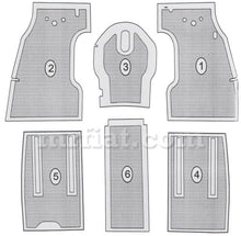 Load image into Gallery viewer, Topolino A Balestra Lunga Rubber Floor Mats Set OEM Interior Fiat   
