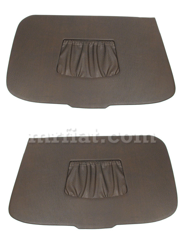 Topolino C Brown Vinyl Door Panel Set Interior Fiat   