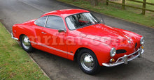 Cargar imagen en el visor de la galería, Volkswagen Karmann Ghia Red Black Indoor Fabric Car Cover 1962-69 Accessories Volkswagen
