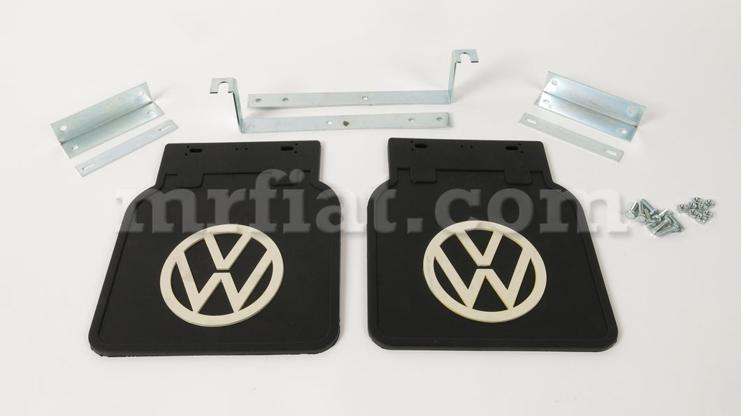 Volkswagen Beetle Black Mudflaps 2 Pcs Set 1950 On Rims Volkswagen   