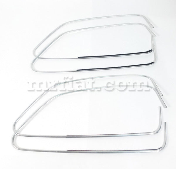 Fiat 600 Window Trim Set w/o Front Quarter Window Doors Fiat   