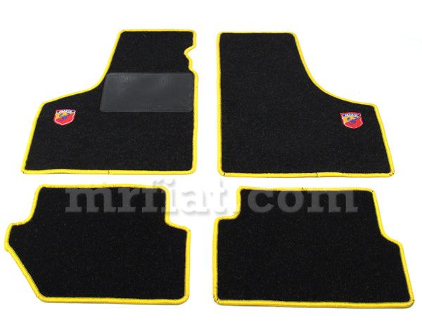 Fiat 500 600 Yellow Abarth Floor Mats Set 1957-75 Interior Fiat   